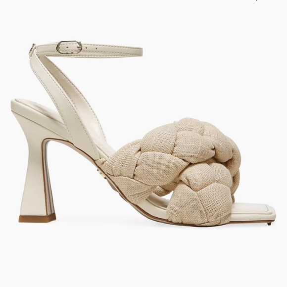 New Sam Edelman Courney Fabric Braided Strap Sandal 8.5 - Picture 2 of 15